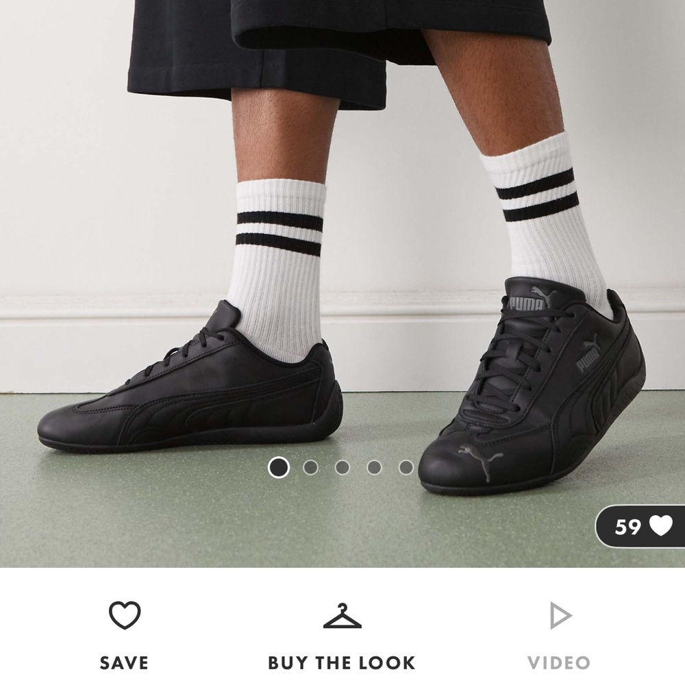 Puma speedcat leather Black Athletic Sneakers